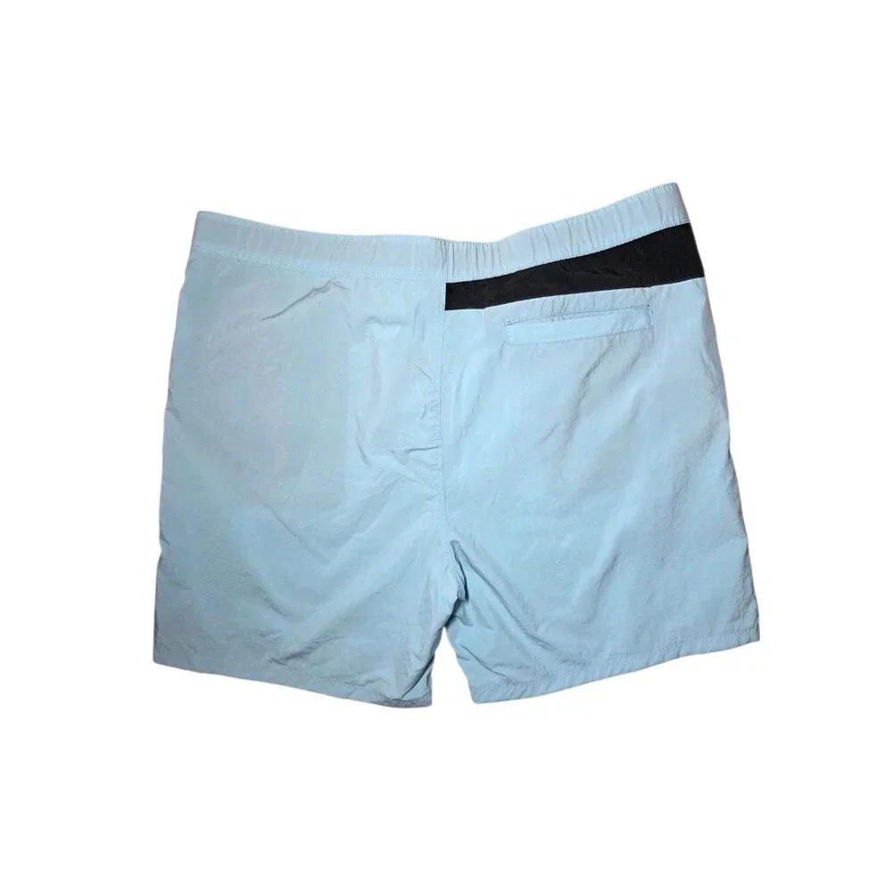 Edgar Ash Robin's‎ Egg Blue Swim Board Shorts XL Not Lined NWT